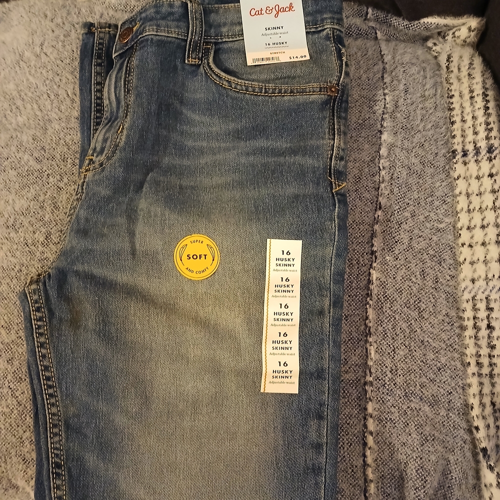 Cat & Jack Blue Kids Jeans - Picture 4 of 5